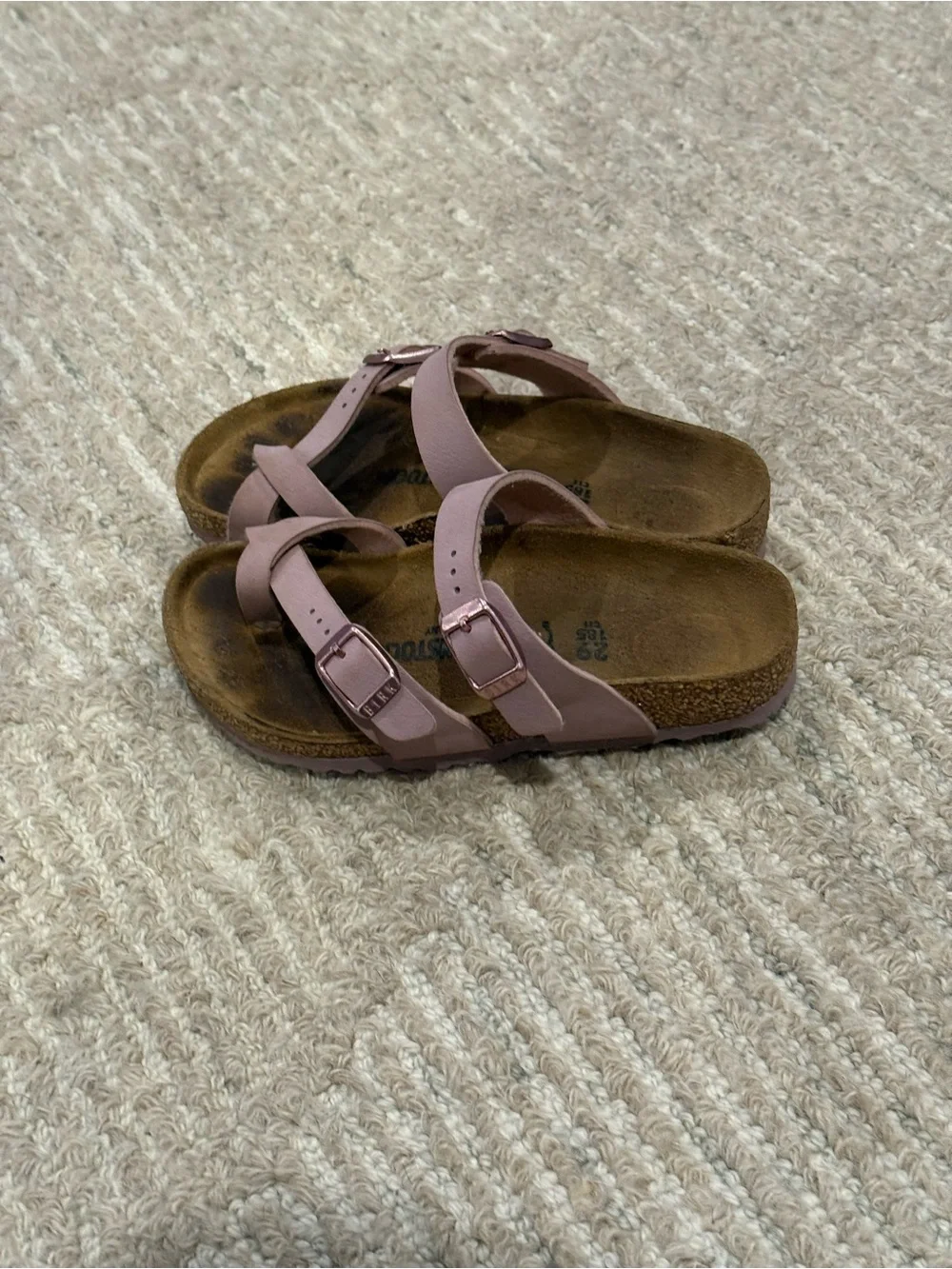 Birkenstock Pink Strappy Kids' Sandals with Buckles